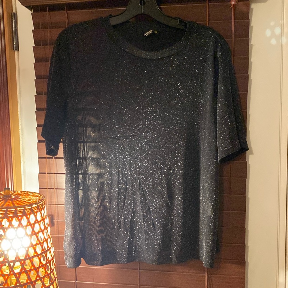 Sheer Sparkling Mesh Tee